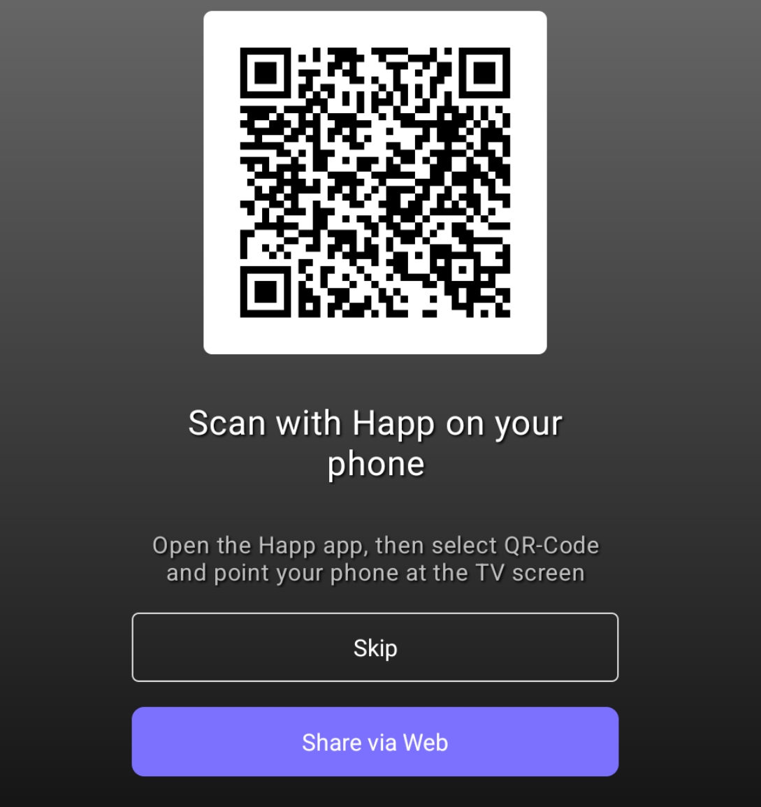 QR on TV