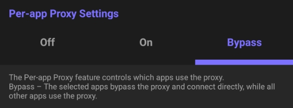 Bypass mode